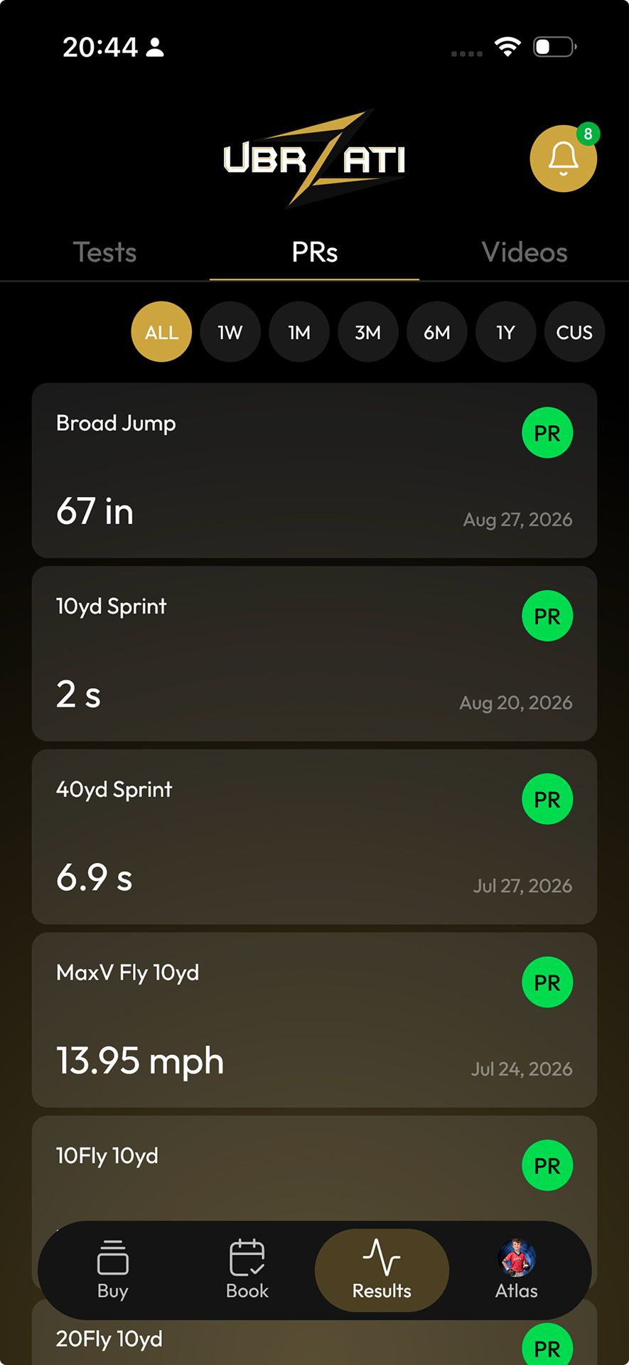 ZathleteZ app screen 6
