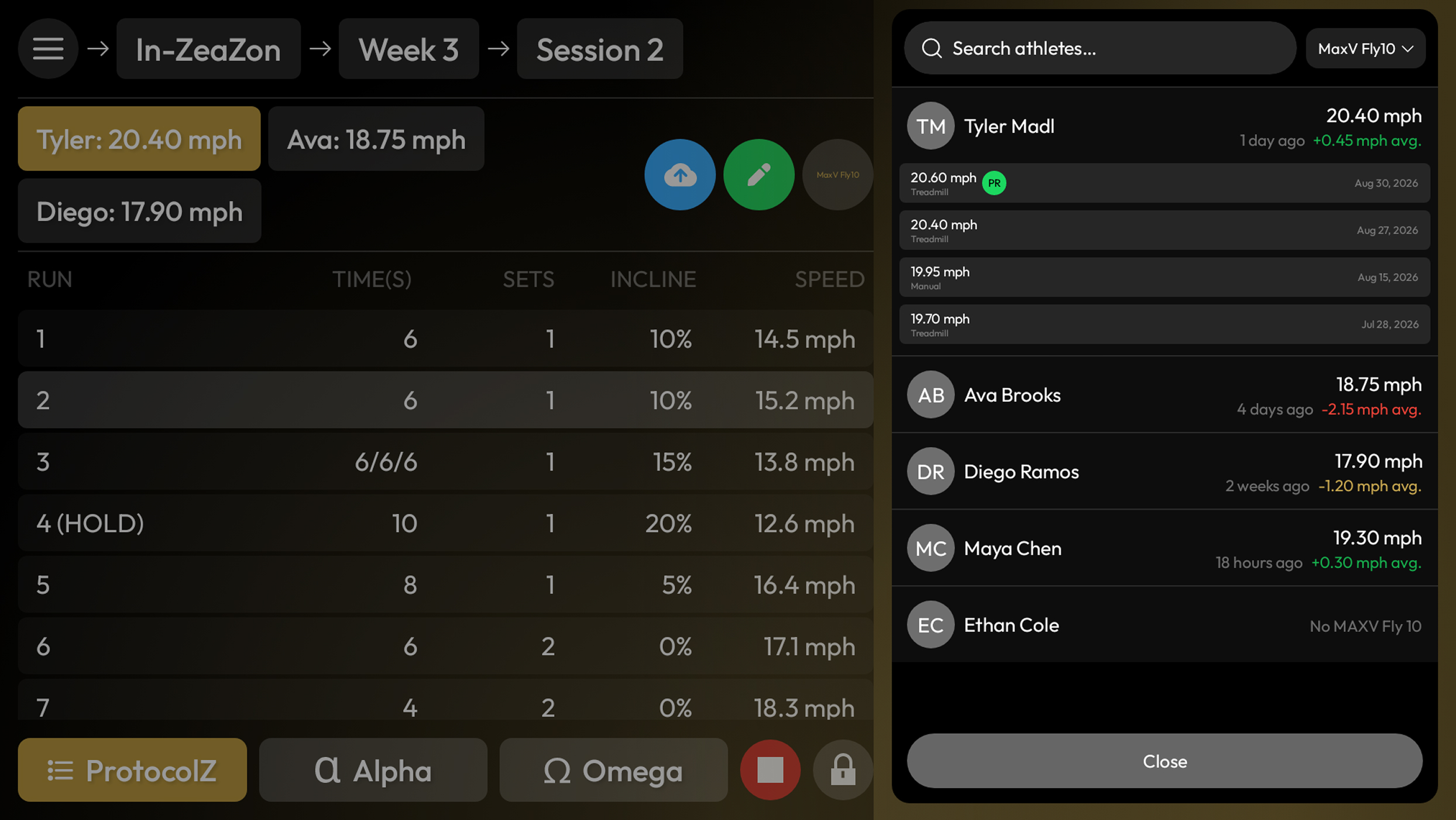 ZtreadZ app screen 2